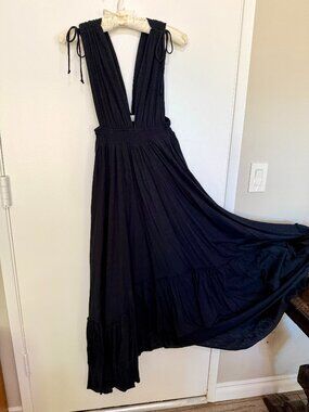 FP Long Black Beach Dress